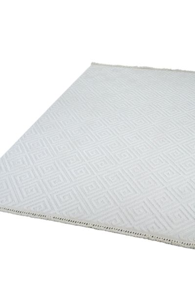 Anemon Serisi Beyaz Renk Dokuma Halı AP-6811