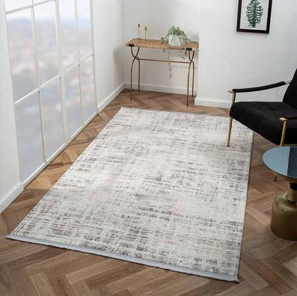 Scala Serisi Triko Akrilik Tozumaz Gri Renk Makine Halısı SC008G 160x230 (4mt2)