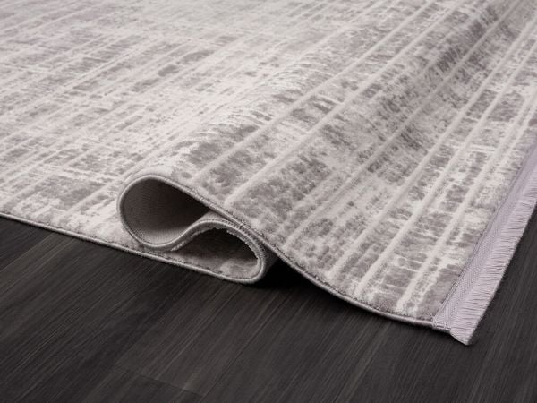 Scala Serisi Triko Akrilik Tozumaz Gri Renk Makine Halısı SC008G 160x230 (4mt2)