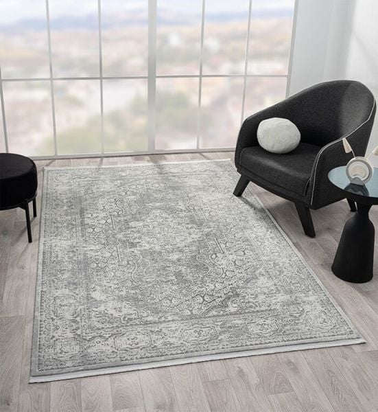 Marvel Serisi Gri Renk Tozumaz Antialerjik Makine Halısı MV002G 160x230 (4 mt2)