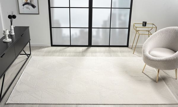 Armony Serisi Akrilik Dokuma Krem Makine Halısı AR011A 160x230 (4 mt2)