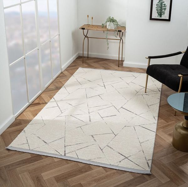 Scala Serisi Triko Akrilik Tozumaz Gri Renk Makine Halısı SC007G 160x230 (4 mt2)