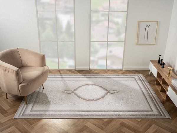 Feel Serisi Akrilik Yüksek Kalite Vizon Renk Makine Halısı FL001A 160x230 (4 mt2)