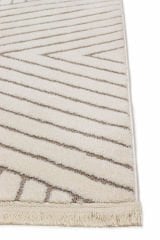 Terra Serisi Krem Peluş Dokulu Makine Halısı C-1008