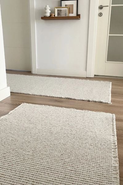 Sura Serisi Bej Yüksek Kalite Makine Halısı AP-7412