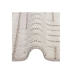 Arya Serisi Gri Krem Modern İskandinav Desenli Makine Halısı T-1074