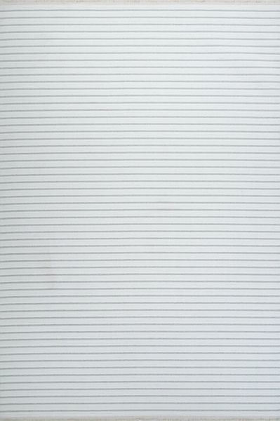 Origami Serisi Beyaz Gri Yumuşak Dokulu Makine Halısı AP-6931
