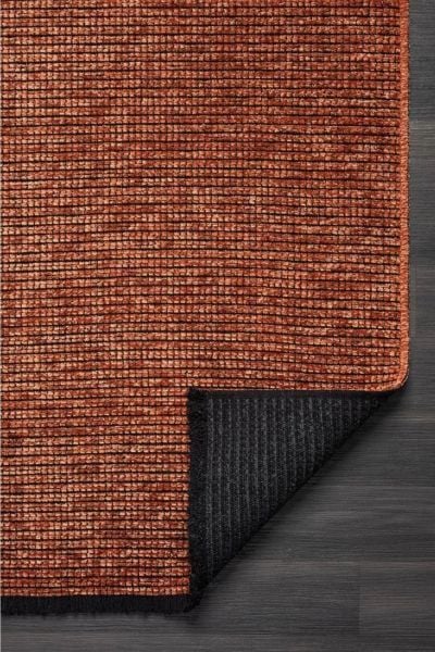 Zett Serisi Kiremit Pamuklu Yıkanabilir Kaymaz Taban Dokuma Kilim 160x230