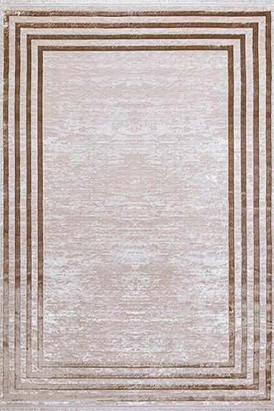 Moon Serisi Bej Renk Modern Yıkanabilir Dokuma Halı 120x180