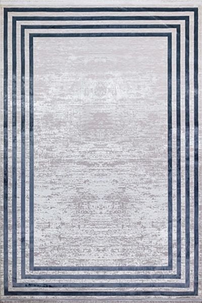 Moon Serisi Mavi Renk Modern Yıkanabilir Dokuma Halı 120x180