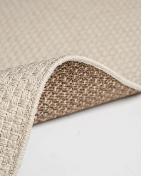 Plain Serisi Sisal Krem Düz Dokuma Kolay Temizlenebilir Halı L-7655