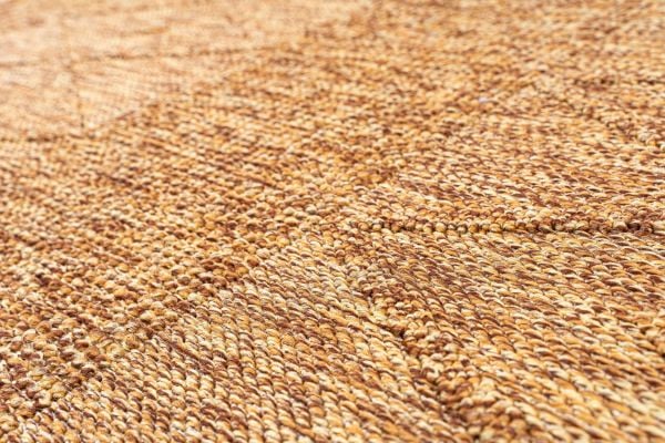 Loop Serisi Kahve Renk Hasır Dokulu Dokuma Halı S-2336