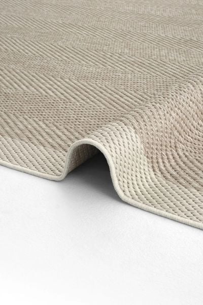 Sisal Serisi Bej Kaymaz Tabanlı Yıkanabilir Sisal Dokuma Halı T-1204
